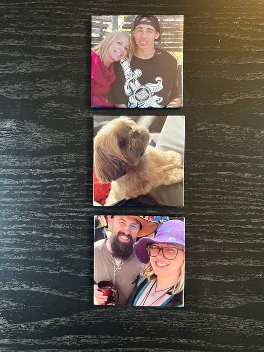 Three Custom Photo Magnets